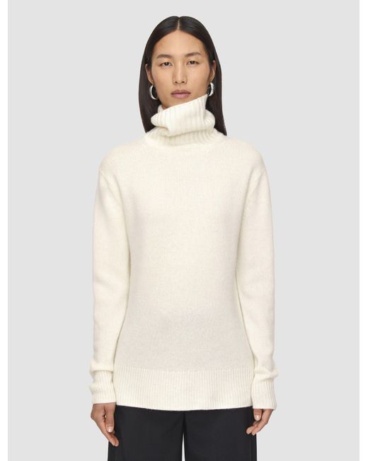 Joseph Natural Open Cashmere High Neck Jumper