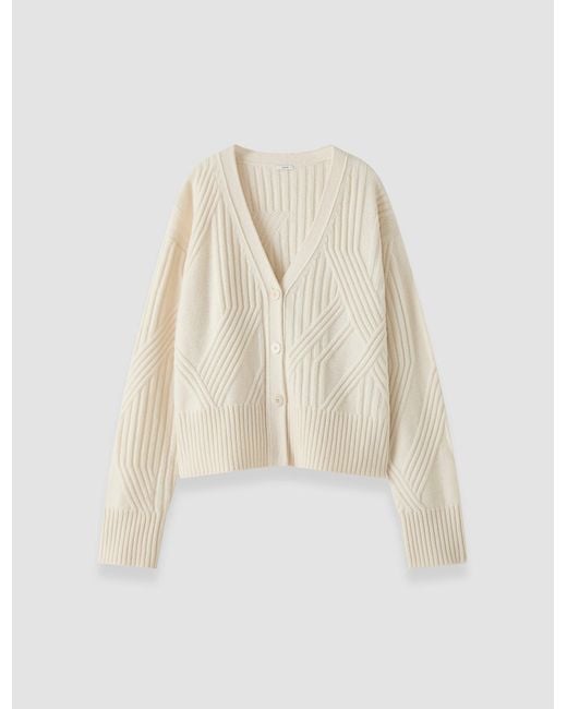 Joseph White Aristea Soft Wool Rib Cardigan