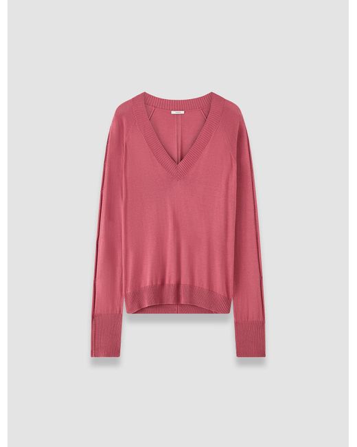 Joseph Pink Gallow Superfine Silk Jumper