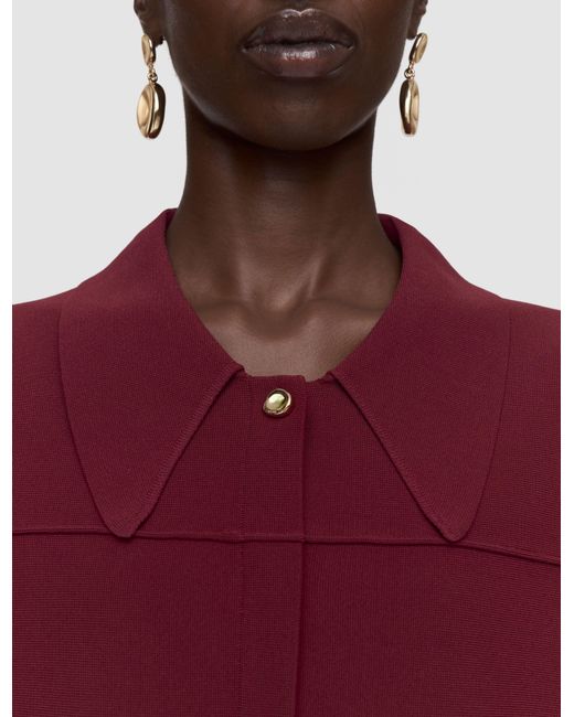 Joseph Red Gare Compact Milano Knit Jacket