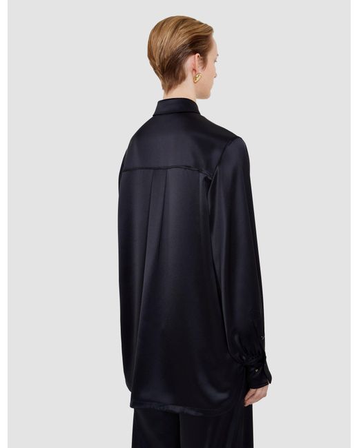 Joseph Blue Dieu Double Satin Blouse