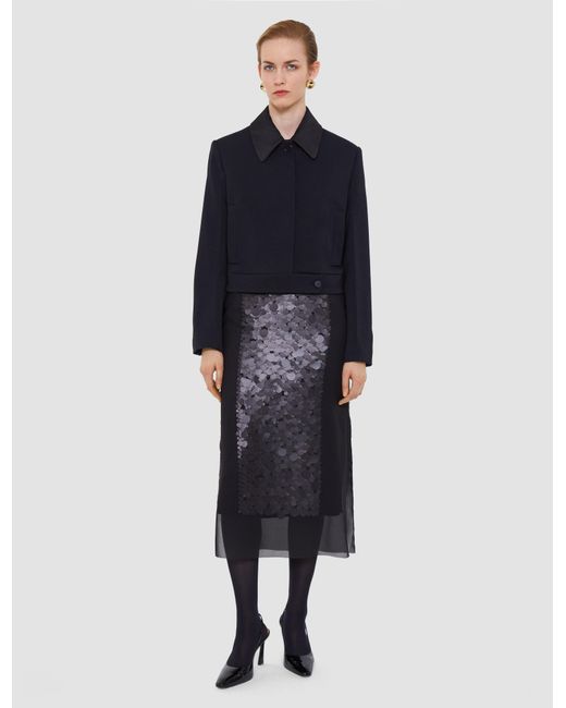 Joseph Blue Abbe Tailored Crepe Jacket
