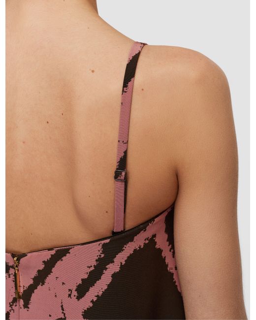 Robe Bustier Banna En Sergé De Satin Joseph en coloris Red