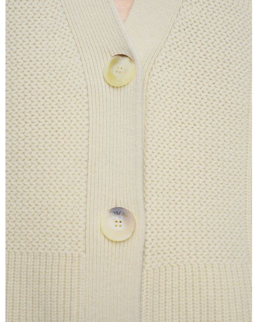 Joseph Natural Soft Merino Wool Cardigan