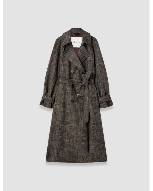 Joseph Brown Laurin Textured Tailoring Wool Coat