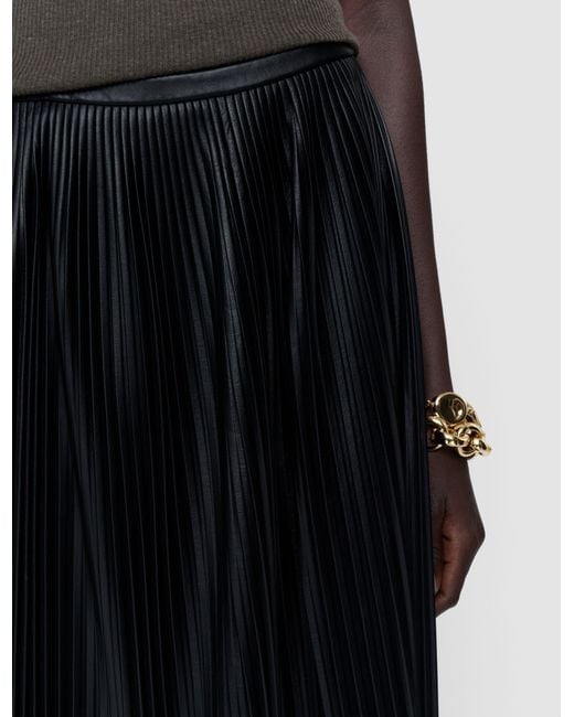 Joseph Black Didi Light Nappa Leather Skirt