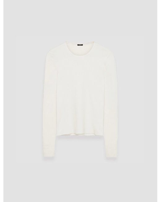 Joseph White Silk Stretch Top