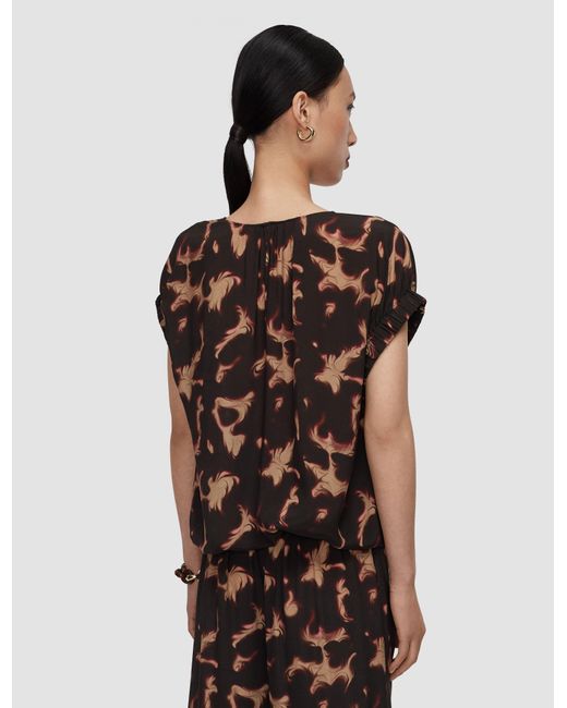 Joseph White Phoebe Tortoiseshell Crepe Blouse