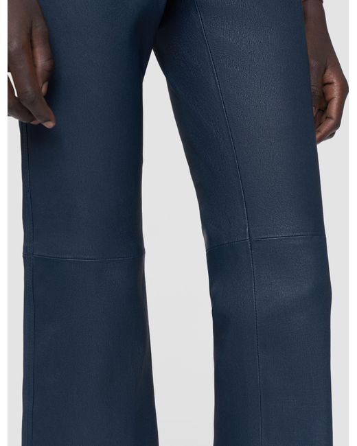 Joseph Blue Duke Leather Stretch Trousers