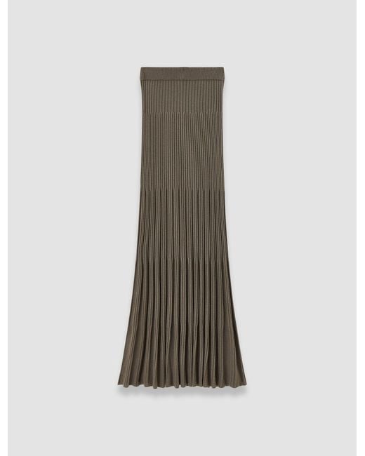 Joseph Natural Merino Rib Knit Skirt