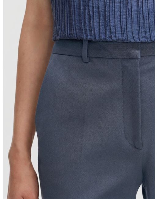 Joseph Blue Tafira Gabardine Stretch Trousers