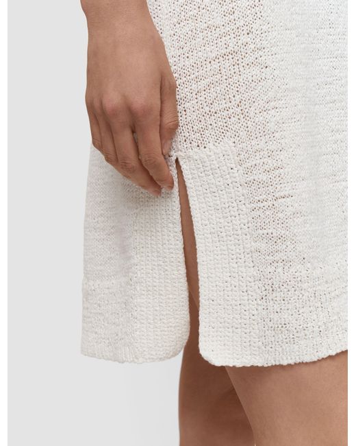 Joseph White Nahra Open Cotton Knit Dress