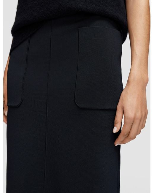 Joseph Black Milano Knit Stretch Skirt