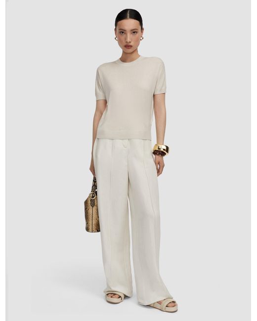 Joseph Natural Jana Silk Knit Top