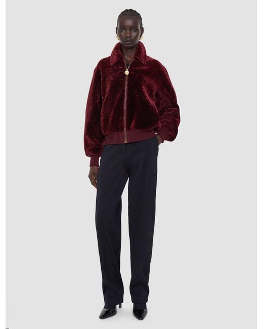 Joseph Red Alpes Short Hair Shearling Jacket