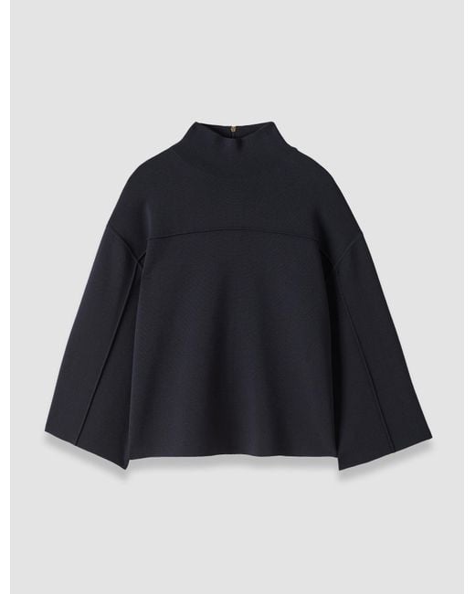 Joseph Blue Larrey Compact Milano Knit Top