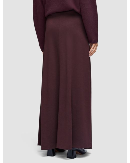 Joseph Purple Wool Jersey Maxi Skirt