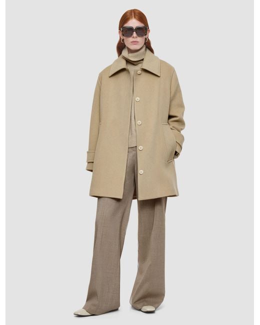 Joseph Natural Loti Soft Wool Cashmere Coat