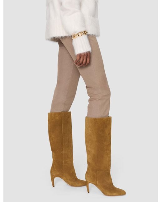 Joseph Brown Jolie Suede Knee High Heeled Boots