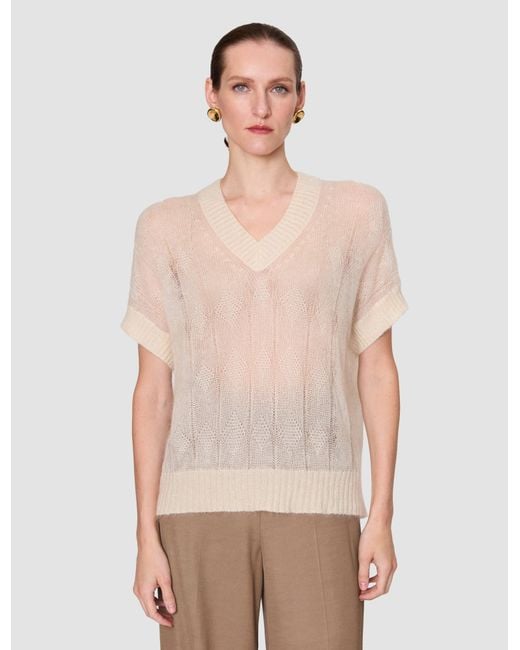 Joseph White Mar Mohair Silk Voile Top