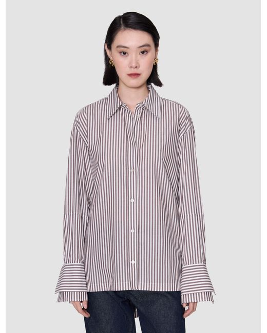 Joseph Multicolor Theia Cotton Stripe Shirt