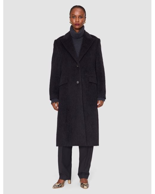 Joseph Black Laia Alpaca Wool Coat