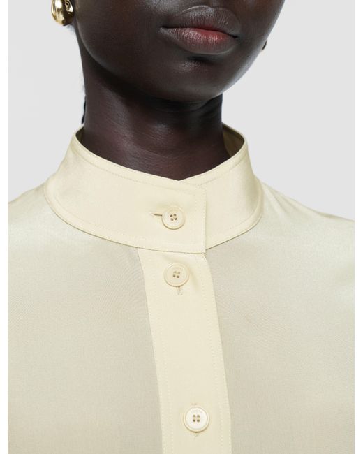 Joseph White Lamy Crepe De Soie Silk Jacket