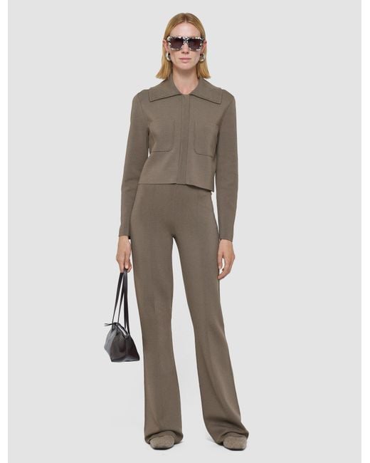 Joseph Gray Milano Knit Stretch Short Jacket