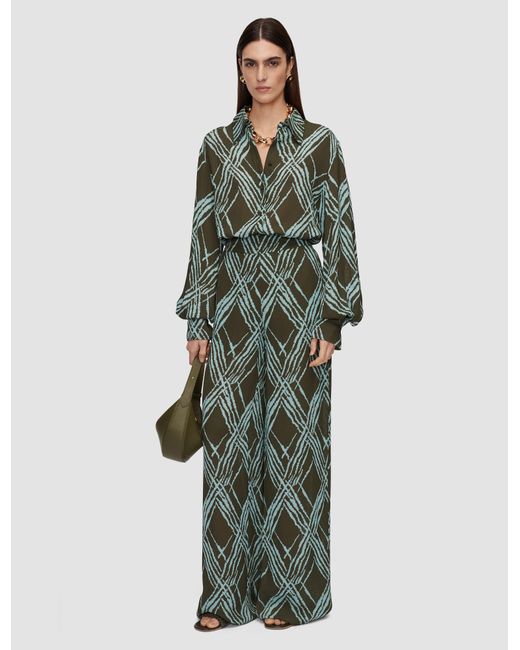 Pantalon Asila En Soie À Tissage Ajouré Joseph en coloris Green