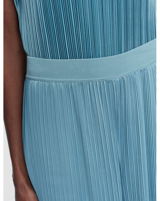 Joseph Blue Amber Pleated Satin Trousers