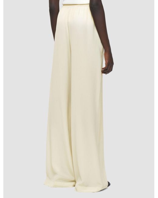 Pantalon Hulin En Crêpe De Soie Joseph en coloris White