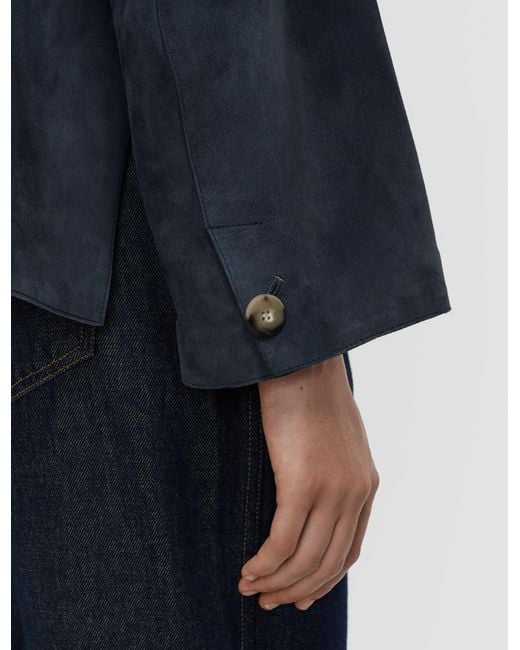 Joseph Blue Aitna Light Suede Jacket