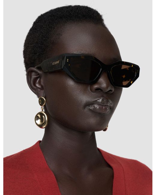 Joseph White Souk Cat Eye Sunglasses