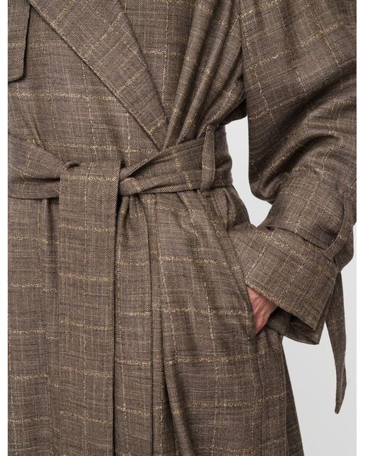 Manteau Alsace en laine et bambou Joseph en coloris Multicolor