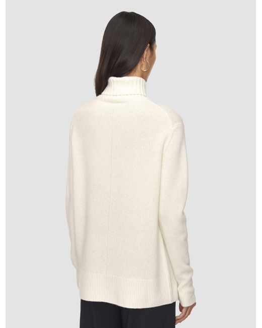 Joseph Natural Open Cashmere High Neck Jumper