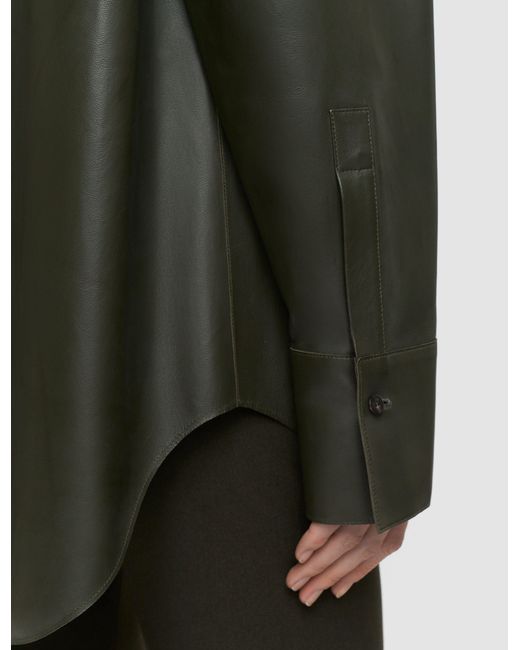 Joseph Green Penna Soft Nappa Leather Overshirt