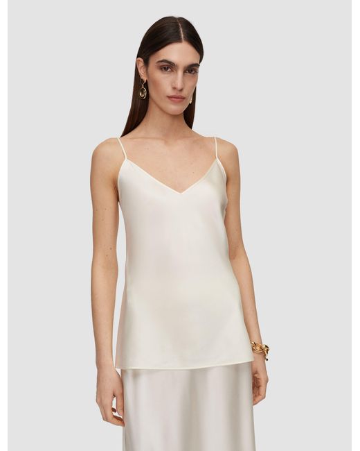 Joseph Blue Clea Silk Satin Camisole