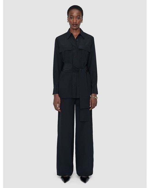 Chemise Yas En Soie Crêpe De Chine Joseph en coloris Black