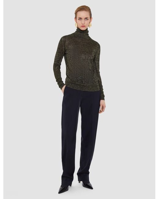 Joseph Black Leblanc Lurex Knit Jumper