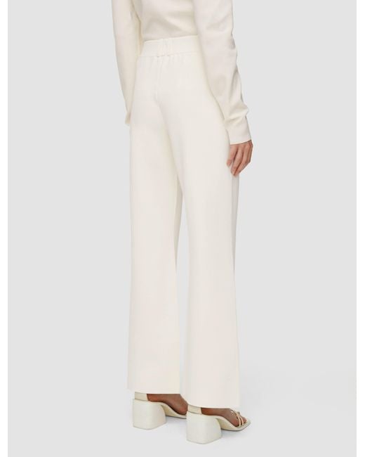 Joseph White Milano Knit Stretch Trousers