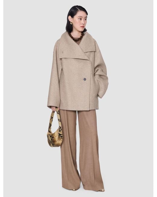 Joseph Natural Isaia Wool Blend Coat