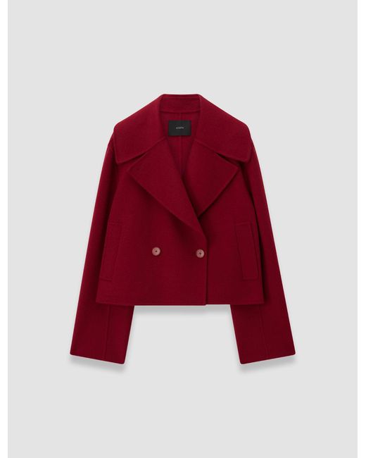 Joseph Red Delano Double Face Cashmere Jacket