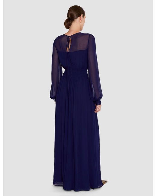 Joseph Blue Olivia Viscose Crinkle Dress