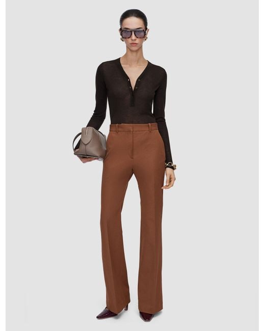 Joseph White Tafira Gabardine Stretch Trousers