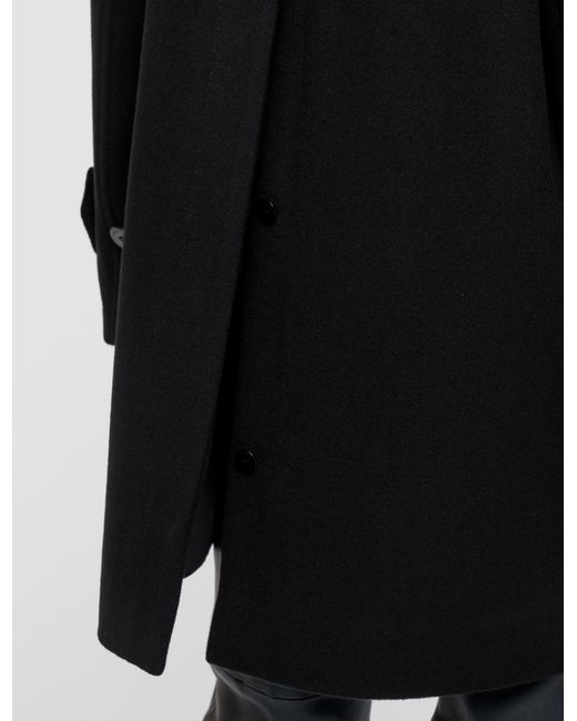 Joseph Black Loti Soft Wool Cashmere Coat