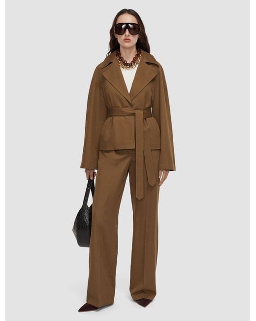 Joseph Natural Leda Cotton Twill Jacket