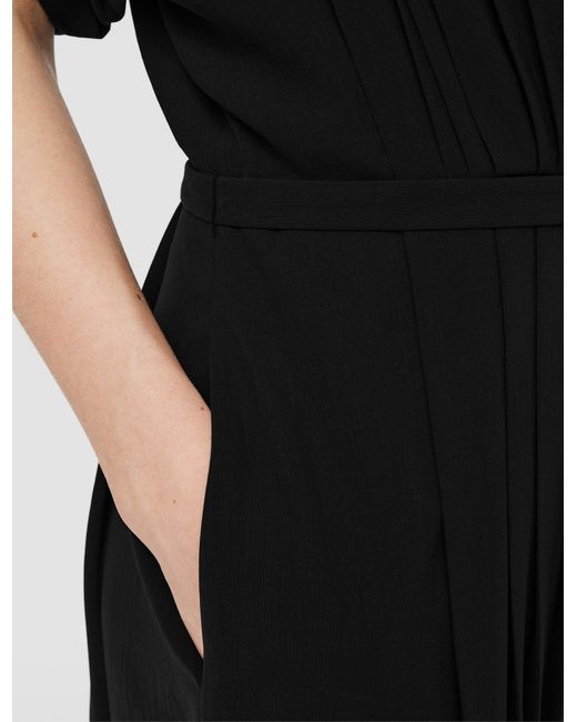 Joseph Black Sofia Airy Plissé Jumpsuit