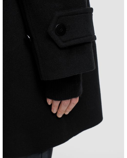 Joseph Black Loti Soft Wool Cashmere Coat
