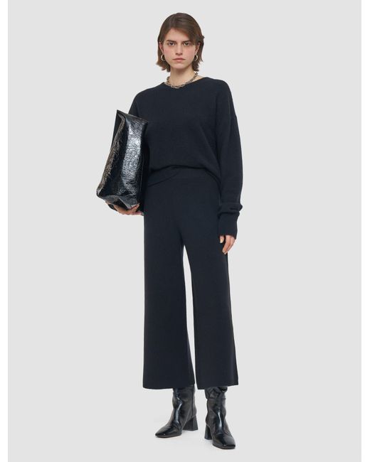 Joseph Blue Soft Merino Wool Culottes