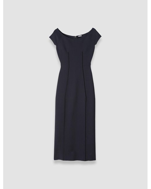 Joseph Blue Foin Compact Milano Knit Dress